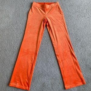 Juicy Couture Orange Velour Pant